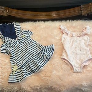 Baby bathing suit set size 18 months